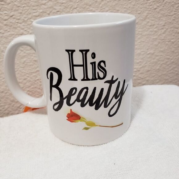 Coffee mugs, set of 2, His beauty & Her Beast - Picture 2 of 3